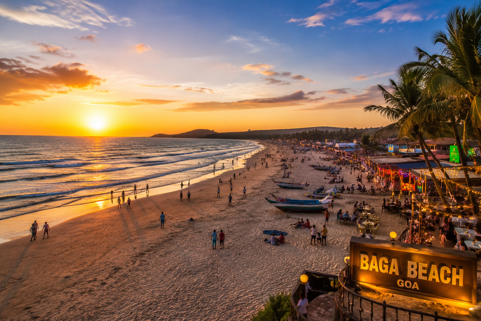 Goa Sandy Beach Coastline